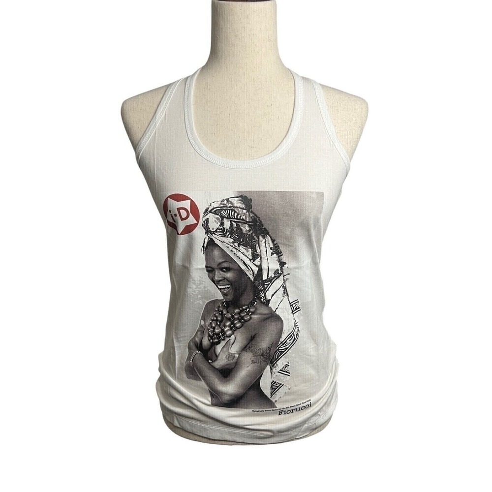 NWT Fiorucci‎ X Naomi Campbell Collaboration Tank Top XS Hot Beach Issue
